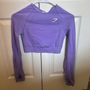 Gymshark Purple Long-sleeve Athletic Top